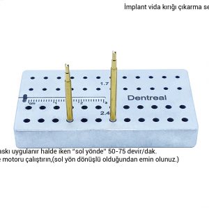 İmplant Vida Kırıgı Çıkarma Drill Seti